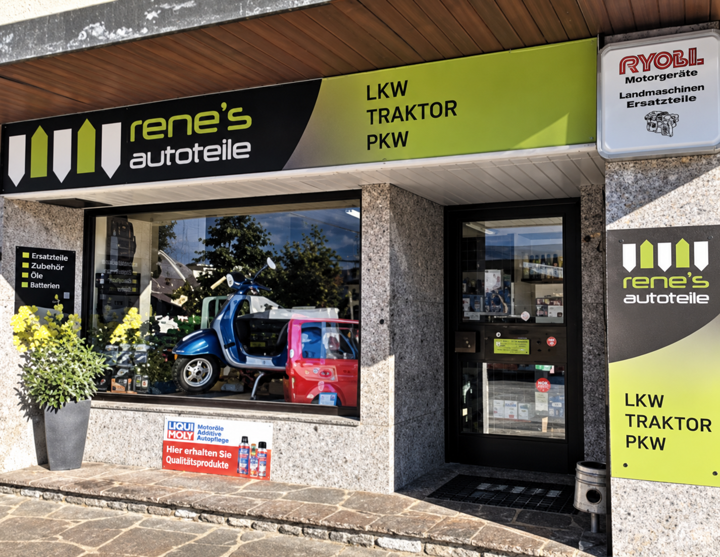 Außenansicht von Rene’s Autoteile in Kundl, Tirol
